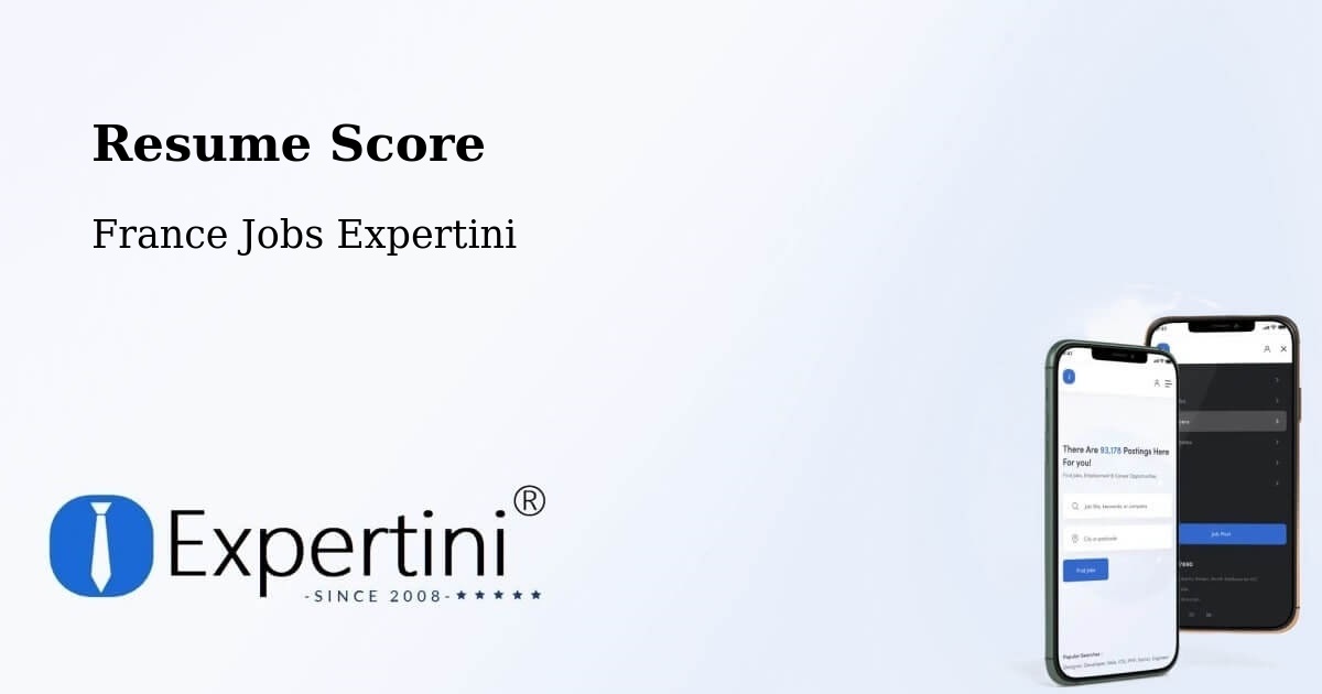 Resume Score & Job Description Match Tool – Barsac - France Jobs Expertini